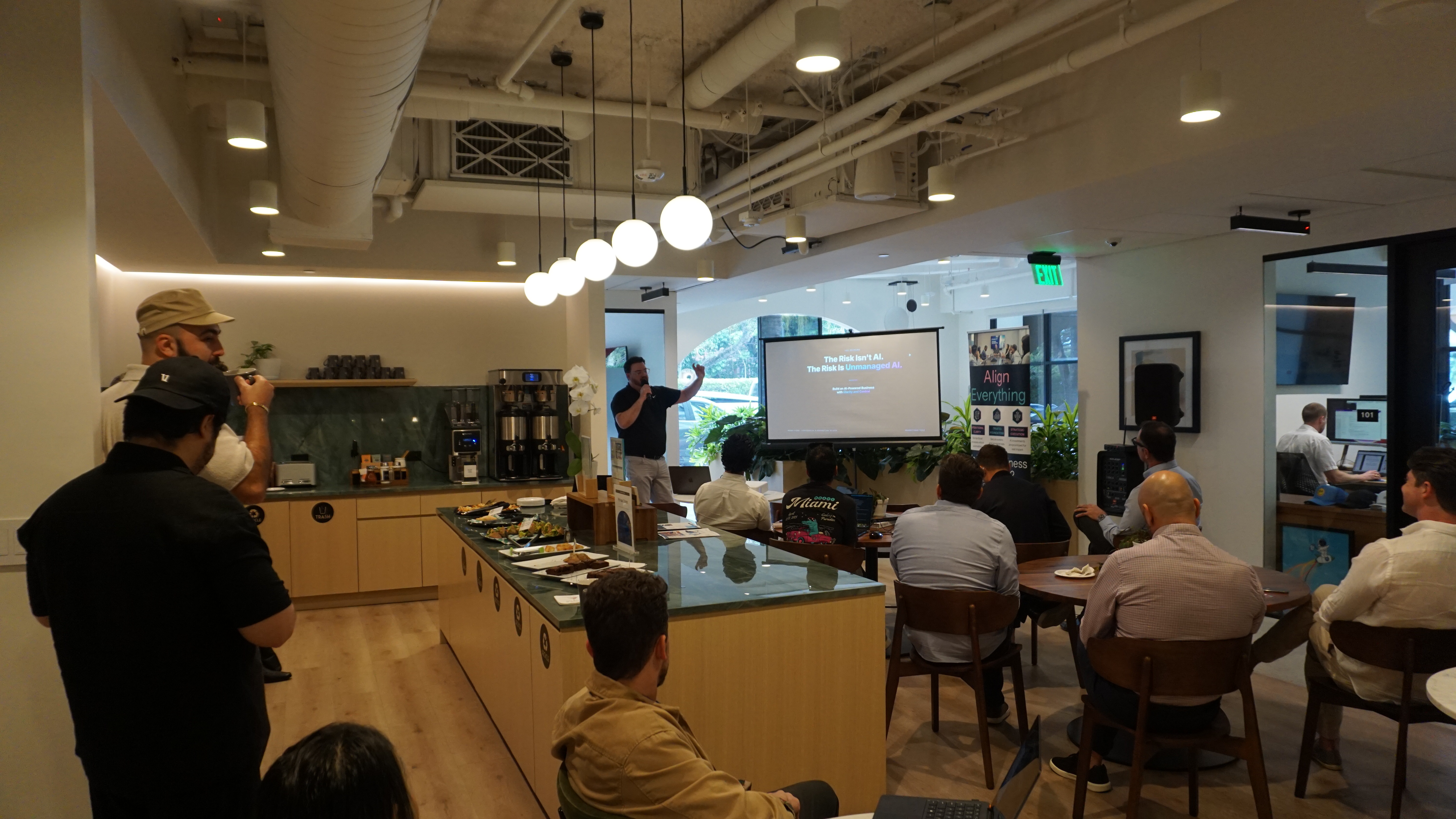 Matt Mulcahy speaking at AI Ready Roadshow, Coconut Grove