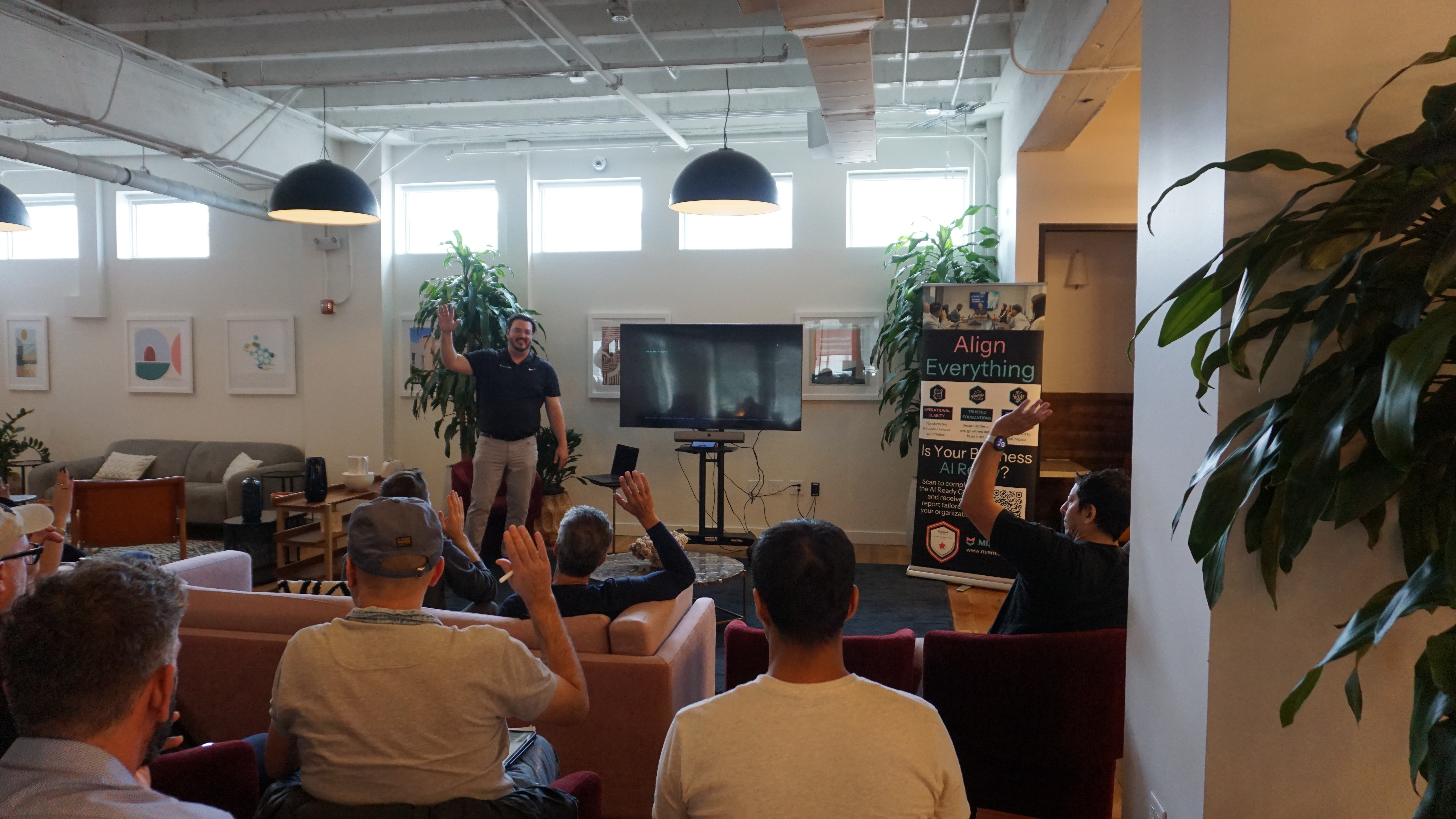 Matt Mulcahy speaking at AI Ready Roadshow, Miami Beach