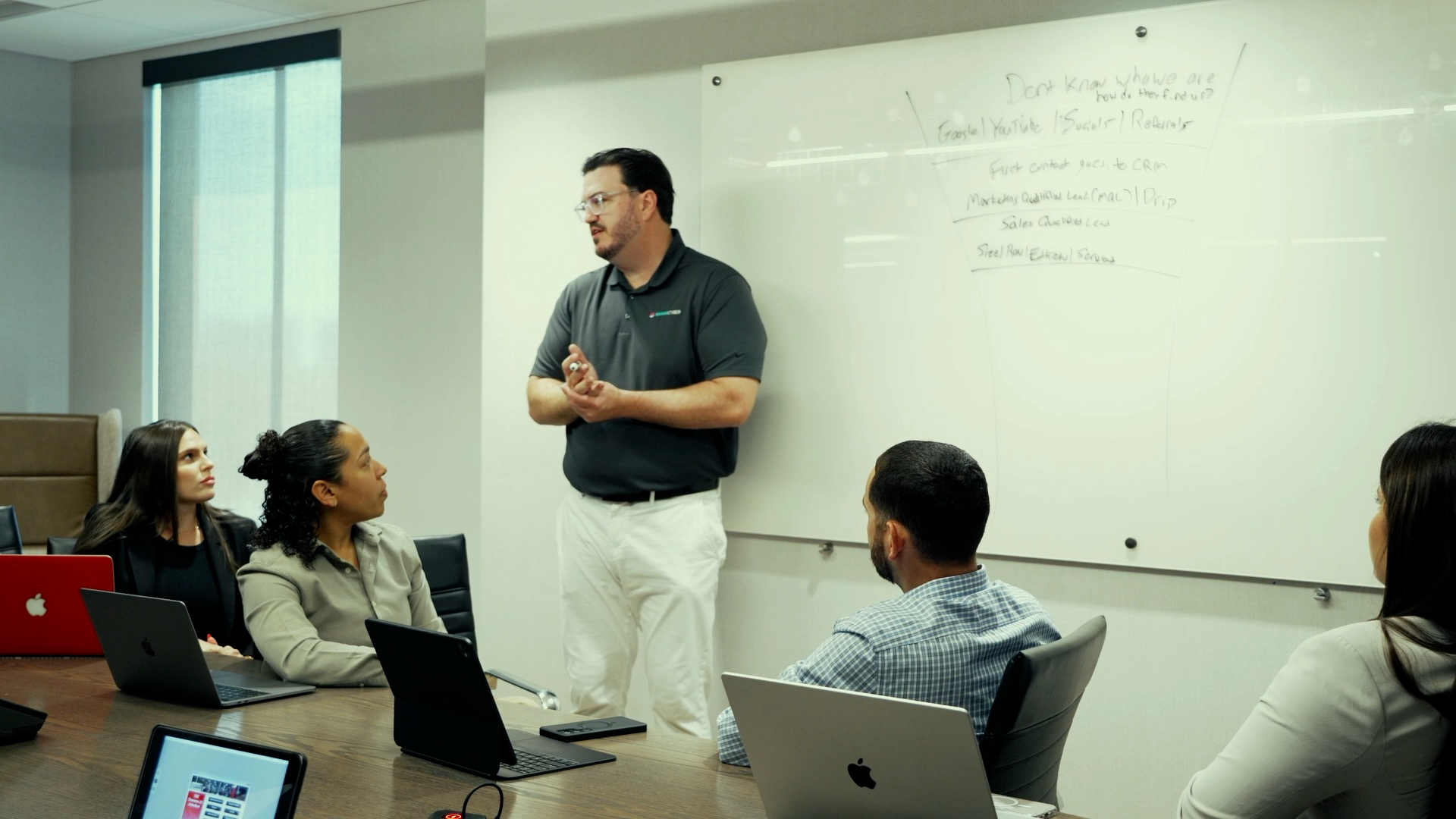 Matt Mulcahy leading an AI Leadership Working Group session
